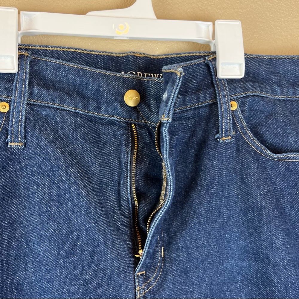 j.crew slim wide leg jeans dark wash - Picture 6 of 12